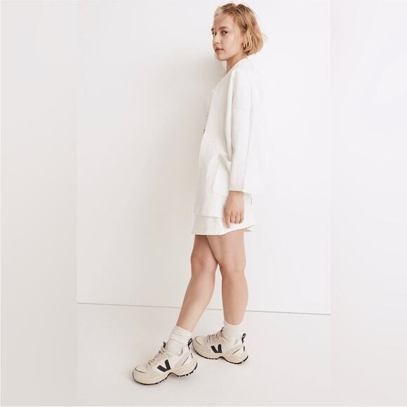 NWT Madewell MWL White Terry Sweatshirt Kimono Cardigan Jacket XS - Picture 3 of 8